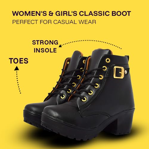 Image of KRAFTER Women's & Girl's Classic Winter Boot Black