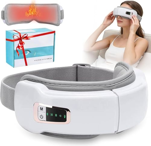 Masseur des yeux contre la fatigue oculaire et la sécheresse avec technologie chauffante 4 en 1
