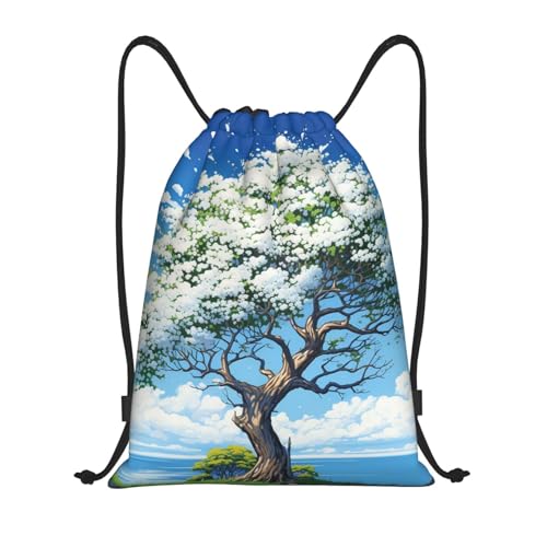ASLKXOPEMG Mochila con cordón, bolsa de gimnasio, bolsa de cuerda para yoga, viajes, Negro, S