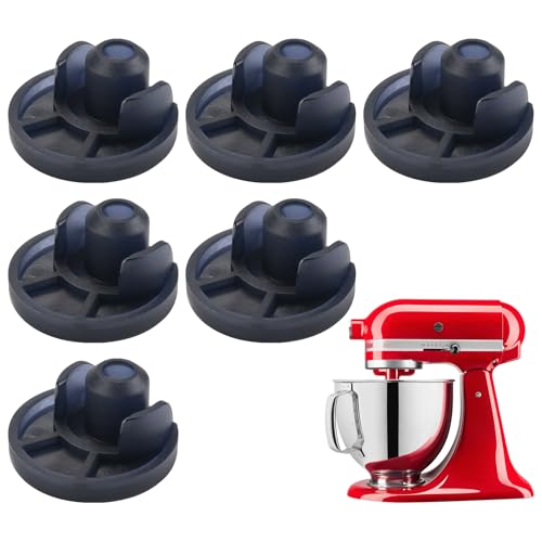 Beautyflier Mixer Bottom Foots for KitchenAid Tilt Head Stand Mixer KSM150 KSM152 KSM154 KSM155 KSM158 KSM160, Sturdy and Durable TPU Replacement Feet Pads for Blender, 6 Pack