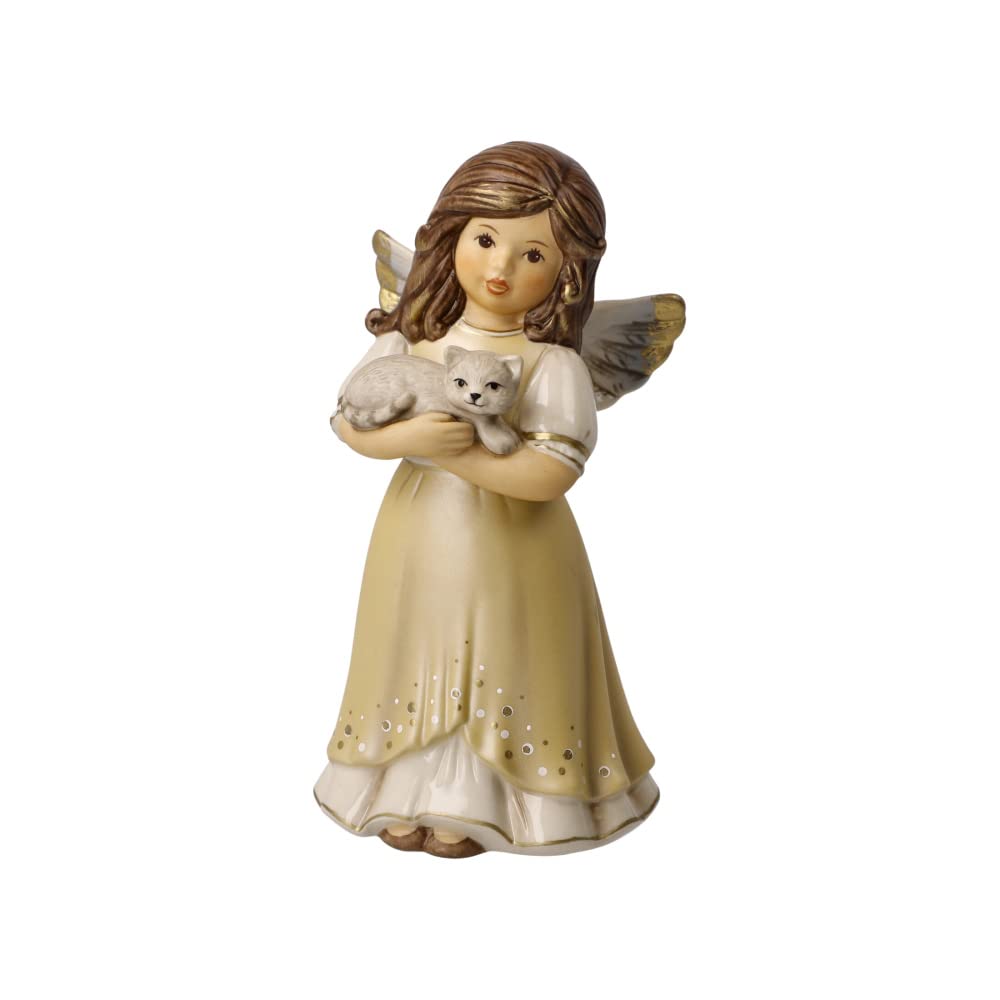 Lot De 2 Bougeoirs Hummel Goebel - Petits Anges Musiciens (luth Et Accordéon), Céramique, Noël, Allemagne