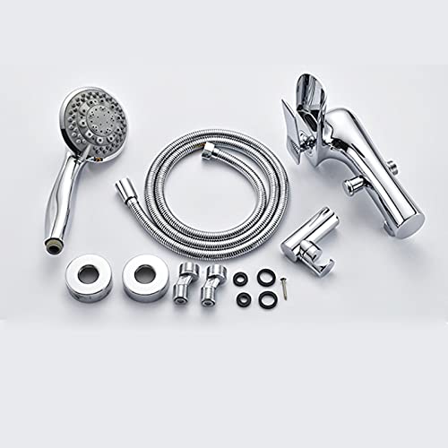 Mitigeur bain douche cascade chrome avec douchette à main 3 jets - 7