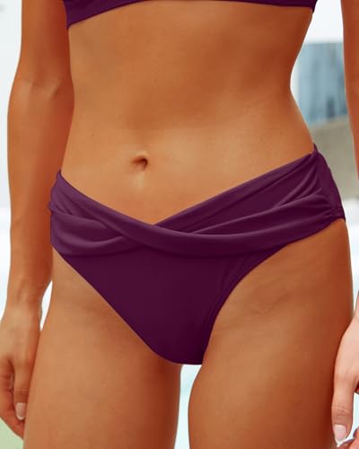 Image of Yonique Women Two Piece Bathing Suits Push Up Bikini Set Halter Swimsuit Vintage Swimwear