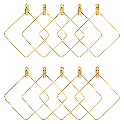 32Pcs Earrings Beading Hoop Stainless Steel Hoop Earring Finding Square Geometric Earrings For Jewelry Making Diy Crafts Art Creation Girl Gift #TOP26