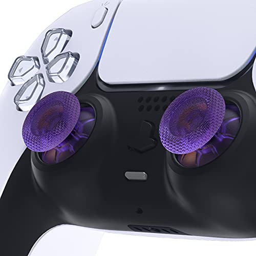 eXtremeRate 2 pares de botões de substituição roxo claro atômico para controle de PS5, joystick anal