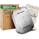 Protege el medio ambiente: ahorras valiosos recursos gracias a la reutilización de la fiambrera ecológica. La fiambrera de metal inoxidable es una alternativa perfecta y sostenible a productos desechables, como recipientes de plástico o bolsas de papel!