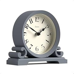 JONES CLOCKS® Saloon Mantel Clock |Traditional Double Scroll Design |French Navy |Contemporary item
