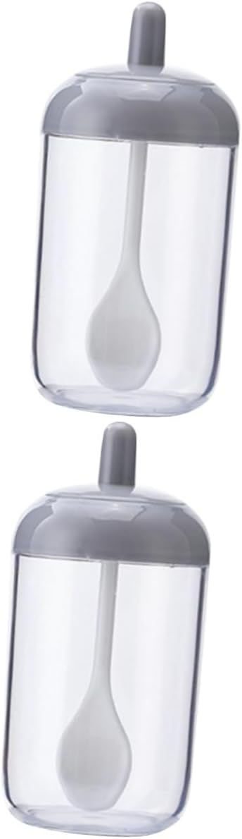 2pcs Travel Container Sauce Containers Seasoning Jars Condiment Canister Spice Jars Sauce Jar Sauce Dispenser with Pepper Pot Sealable Containers Travel Salt Shaker Candy B