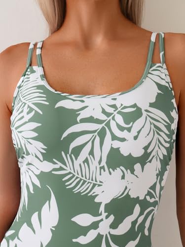 Image of Eomenie One Piece Swimdress Swimsuits for Women Tummy Control Swim Dresses Skirt Bathing Suit