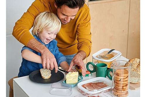 Foto von Mepal Butterdose - Nordic blue für 250 g Butter transparenter Deckel passt genau in die Kühlschranktüre spülmaschinenfest -Neue Version