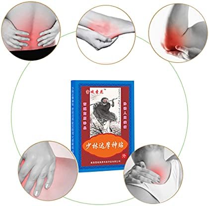 MQUPIN 40-Patch/5-Bag Chinese Pain Relief Plaster,Promote Blood Circulation,Long Lasting Effect Relief Rheumatism Arthritis & Knee Joints Back Pain
