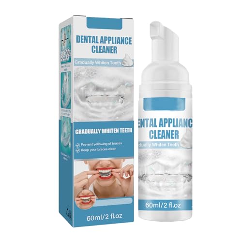 Dyceittdia Espuma Limpiadora Dental, 60ml Espuma Limpiadora de Aparatos Ortopédicos Dentales,...