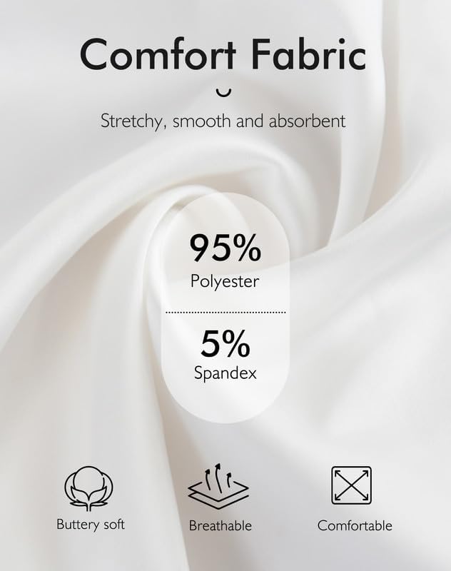 MANCYFIT Culottes for Women Pettipants Slips Satin Bloomers Under Shorts for Dresses Lace Hem 4" Inseam - Image 2