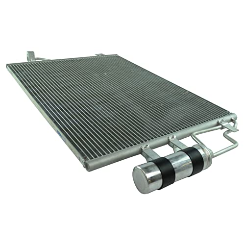 Image of TRQ A /C Condenser and Receiver Drier Assembly Compatible with 2013-2016 Ford Escape L4 2.0L Turbo