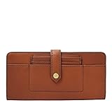 Tarjetero frontal extraíble Fossil Cartera mujer Myra de piel marrón SWL2449210