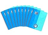 Hochwertiger DIN A4 Collegeblock mit samtweichen TOUCH Cover und robuster Doppelspirale im 10er Pack
