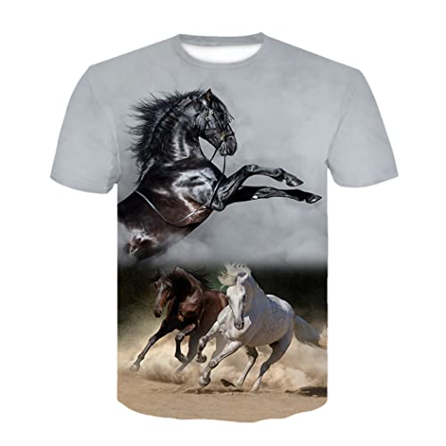 T-shirt imprimé 3D grande taille 4XL pour un style streetwear fluide sans serrer