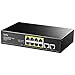 Produktbild Cudy FS1010P 8 Port PoE+ Switch Mit 2 Uplink Ports, 120W, Erweitern/VLAN Modus, 802.3af/at, Fanless, Plug and Play