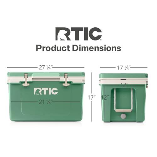Rtic Ultra-Light 52 Quart Hard Cooler Insulated Portable Ice Chest Box For Beach thumb #4
