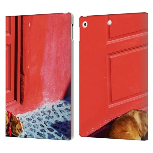 Housse iPad 10.2 design Santorin pour lire et travailler en terrasse confortablement