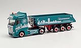Maßstab: 1:87 (Spur H0) herpa 314046 - Mercedes-Benz Actros BigSpace 2.5 Schmitz Kipp-Sattelzug Sauerbaum - 1:87