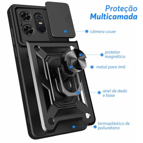 Capa Capinha Case Compatível com Motorola Moto Edge 50 Pro - Protetora Resistente Durável Anti Impac