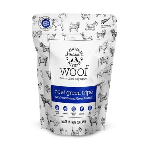 The New Zealand Natural Pet Food Co. WOOF Freeze Dried Dog Topper – Beef Green Tripe, High Protein, Digestive Support, Topper or Treat – 6.3 oz