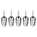 Stainless Steel Scoops Set, 5 x Sweet Scoops/ 5 x Ice Tongs Wedding Candy Buffet Bar Home Kitchen Tongs Scoops sets (Scoons)