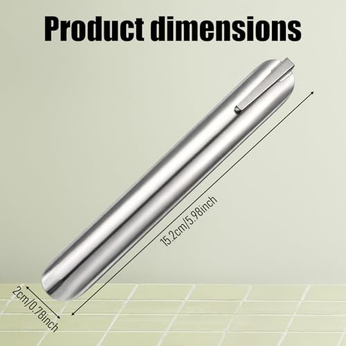 SULIKJHUI Stainless Steel Table Crumb Sweeper, Crumb Catcher and Crumbs Scraper for Restaurants and Homes (Silver, 5.98 x 0.78inch)