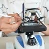 AmScope M158C-2L Cordless Compound Monocular Microscope, WF10x and WF25x Eyepieces, 40x-1000x Magnification, Upper and Lower LED Illumination with Rheostat, Brightfield, Single-Lens Condenser, Coaxial Coarse and Fine Focus, Plain Stage, 110V or Battery-Powered