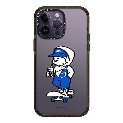 CASETiFY CpNg iPhone 14 Pro Max P[X [MILKi (4x MIL-STD-810G)/2.5m̗NA] - Skater JOHN (Overalls) - ObV[ ubN