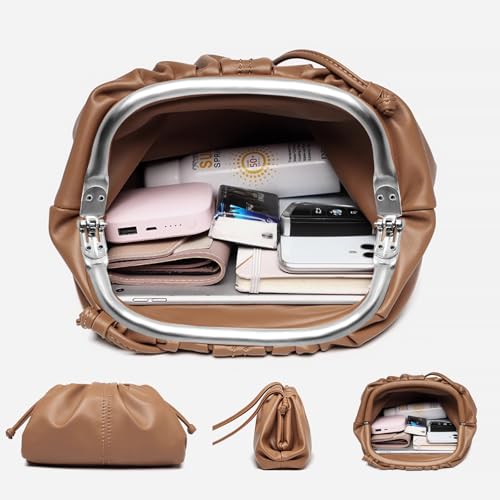 PWGHWG 4 Stück Taschenrahmen Verschluesse, Taschenbügel, Taschenrahmen Kuss, U-Förmig Aluminium-Verschluss für DIY Geldbeutel Handtasche (16cm, 18cm, 20cm, 25cm)