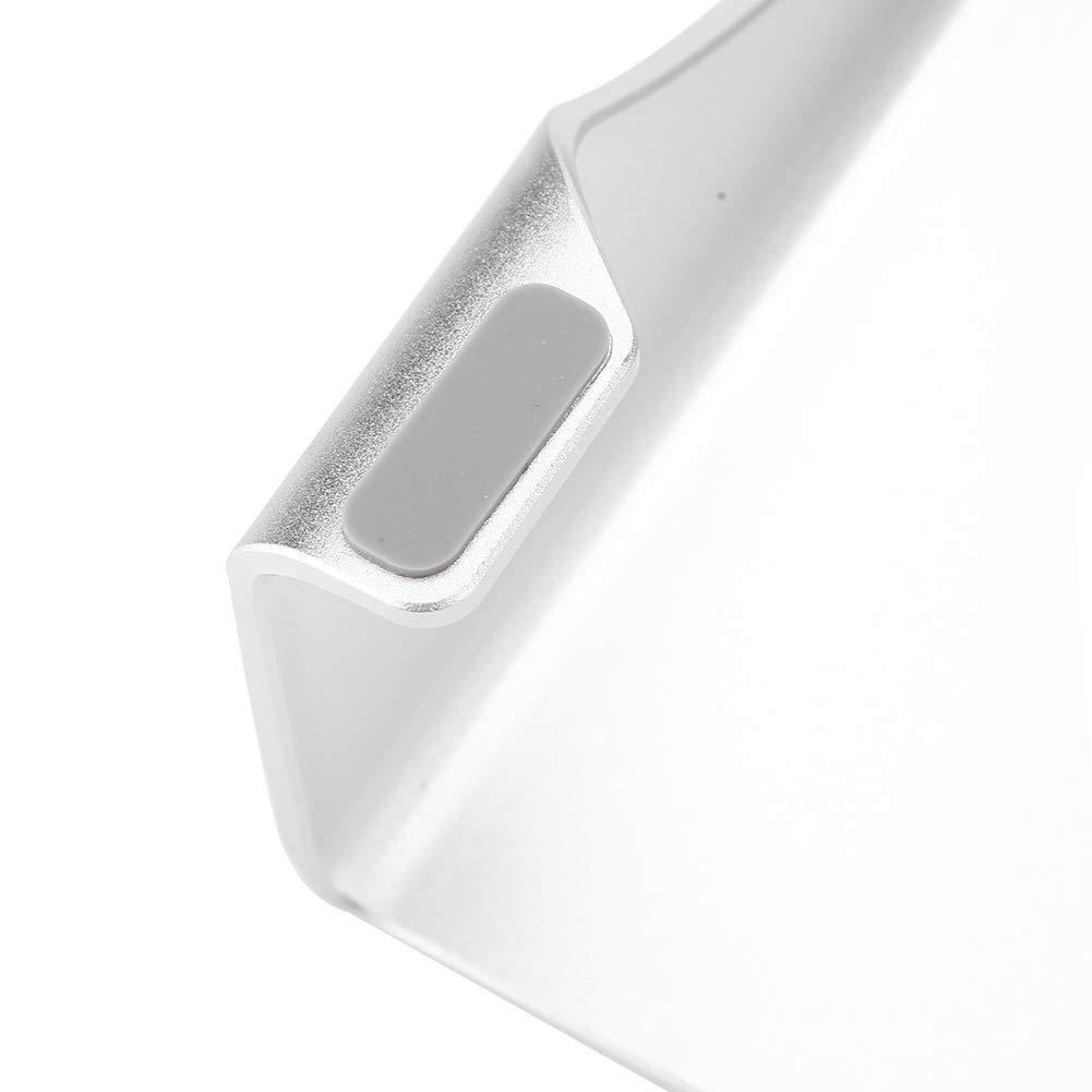 Yctze Supporto per Scrivania Riser in Alluminio per Notebook Supporto da Scrivania per Laptop Ripiano in Acciaio Argento