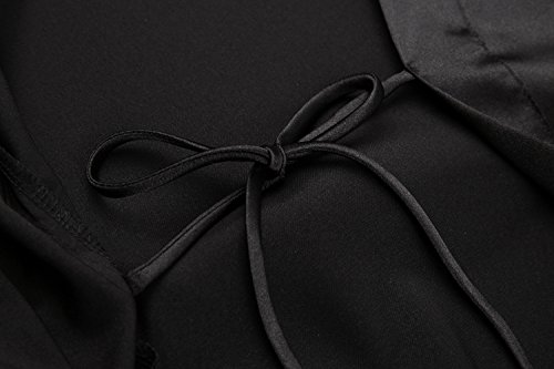 Image of Crystal Dew 2 Pcs Mother of the Bride Groom Robe with Lace Trim Embroidery Bridal Satin Kimono Robes for Wedding Day