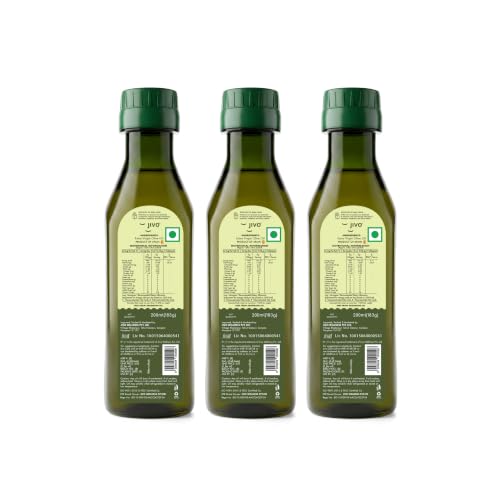 Image of Jivo Extra Virgin Olive Oil 200 ML Pet Bottle | Imported from Spain | Contains Vitamin E | Low in Saturated Fat | Natural Cooking Oil | Ideal use for Dressings, Salad and Soups, Dips & Marinades.