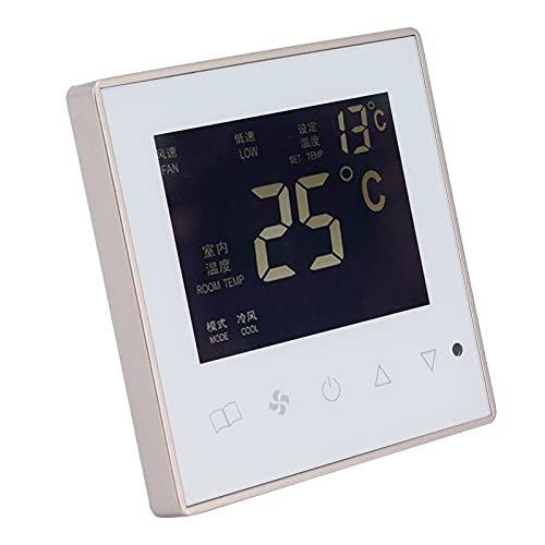 Generic Thermostat, LCD Electric Thermostat Thermostat Intelligent Air Conditioner Equipment AC220V for Living Room for Dining Room for Hall for Bedroom