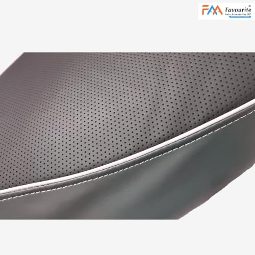 Image of Favourite Auto Simple One Ultra Gen 2 Seat Cover with Cushion, Comfortable Padded Seat Cover, Durable Material, Protects Seat from Dust, Scratches, and Weather, Black Grey