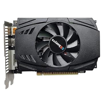 SRhonyra Placa de vídeo GeForce GTX 1050Ti 4 GB para jogos GDDR5 128 bits PCIe 3.0 x16 com barramento DisplayPort 1.4 HDMI 2.0 portas DVI