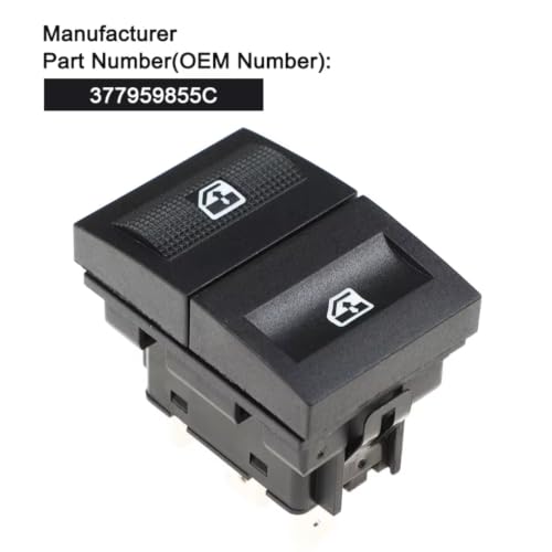 Bouton de commande de fenêtre compatible VW Gol Saveiro interrupteur simple