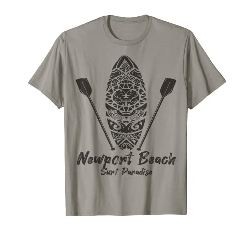 Newport Beach Vacation California Palmiers Beach Surf T-Shirt