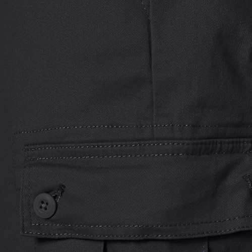 Amazon Essentials Herren Schmal geschnittene Stretch-Cargohose (erhältlich in Big & Tall), Schwarz, 38W / 34L
