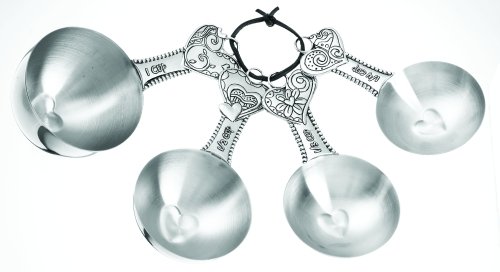 Ganz 4-Piece Stainless Steel Measuring Cups Set, Hearts
