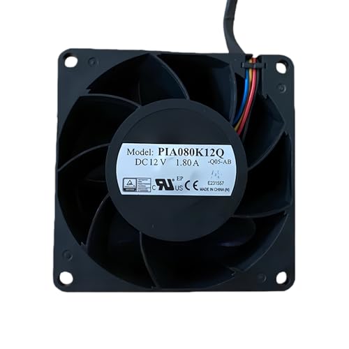 Ventilador FOXCONN PIA080K12Q de alta presión estática 1.80A con modulación PWM 4 líneas