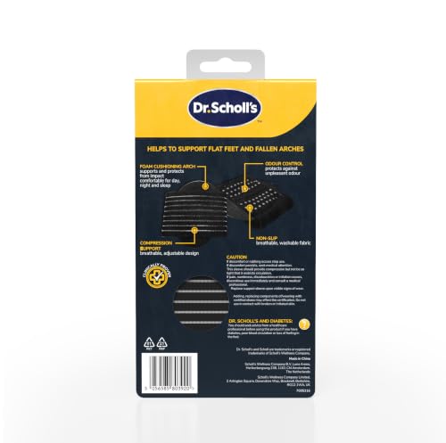 Dr. Scholl's Plantar Fasciitis & Achy Feet Relief Arch Support Sleeve | Unisex cushioned arch supports for plantar fasciitis relief and foot support with foam pad insert, for all-day wear, 1 Pair - image 8