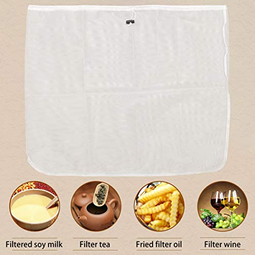 NICEXMAS Saco de Fermentação Em Casa Saco de Filtro de Cerveja Saco de Nylon Com Cordão Bagstrainer