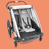 Liebes von priebes Falko Coolair Funktionssitzauflage für Fahrradanhänger Kinderanhänger/Universal Sitzauflage Stützkissen Komfort Sitzpolster/Sitzverkleinerer mit atmungsaktivem Material