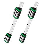 iMetrx HGR20 Linear Guide Rail Kit - 2 Pcs 200mm Rails + 4 Pcs HGH20CA Bearing Blocks High Precision, Anti-Rust for 3D Printers, CNC Routers, Lathes & DIY Automated Machines