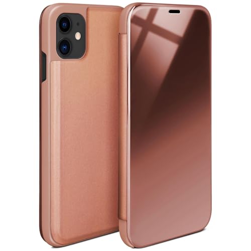 Coque iPhone 11 style laqué rose doré moex fine et transparente sur l'écran