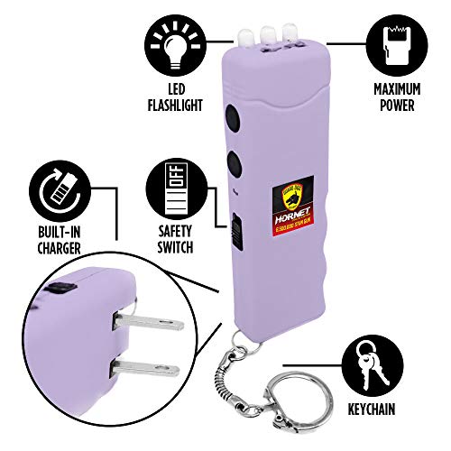 Guard Dog Pepper Spray Stun Gun Combo Pack - Self Defense Keychain Set, Personal Safety Devices For Women, Home Defense & Self Defense Kit (Lilac) #TOP4