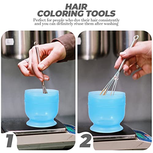 FRCOLOR 2pcs tingimento de cabelo Shaker Bowls Salão Mistura de copos de cabelo tigelas de cabelo es